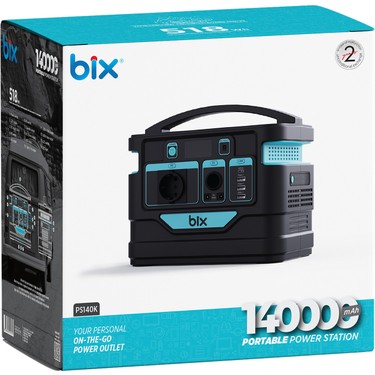 Bix PS140K 140000mAh 518Wh 500W AC Priz, 3*USB-A Taşınabilir Fiyatı