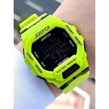 Joefox G-Shock Kasa Yeşil/siyah Digital 5 Atm Suya Dayanıklı Fiyatı