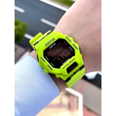 Joefox G-Shock Kasa Yeşil/siyah Digital 5 Atm Suya Dayanıklı Fiyatı