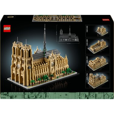 Cathedral 10セット LEGO® Architecture Notre Dame Katedrali 21061 - Yetişkinler Fiyatı
