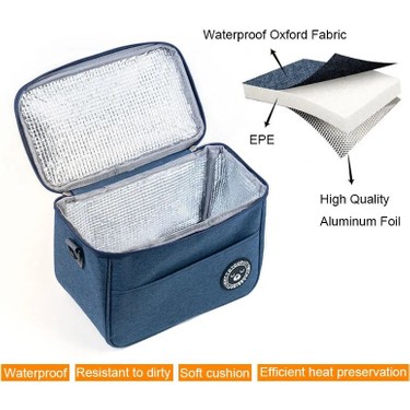 Chaoduo Shop Mavi S Tarz Portable Lunch Bag Thermal Fiyat