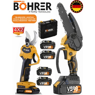 Böhrer Alman Yellow V598 5000MAH 30MM Akülü Budama Makası + Fiyatı