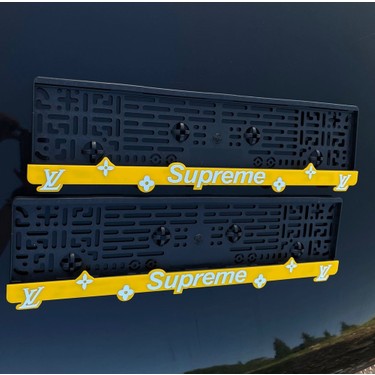 Otomor Aksesuar Supreme Oto Plakalık 2 Adet Set Fiyatı