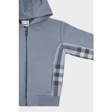 Burberry Pamuklu Fermuarlı Kapüşonlu Çocuk Sweat Sweat Fiyatı