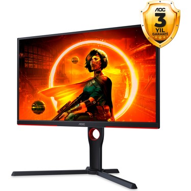 AOC 24.5 25G3ZM/BK 240Hz 0.5ms HDMI DP AdaptiveSync FHD VA Fiyatı