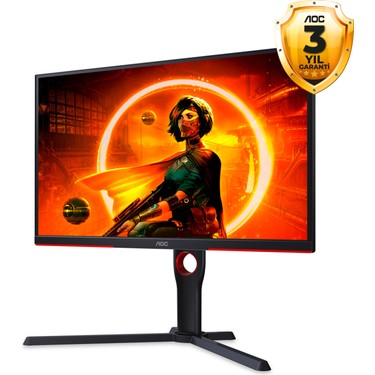 AOC 24.5 25G3ZM/BK 240Hz 0.5ms HDMI DP AdaptiveSync FHD VA Fiyatı