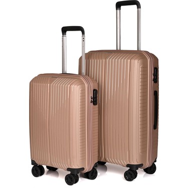 Wander A728 Polipropilen Kırılmaz 2'Li Valiz Seti Pudra Orta Fiyatı