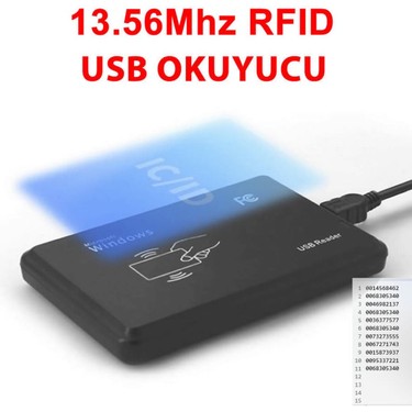 Robiz 13.56MHZ USB Rfid Okuyucu Rfıd Manyetik Kart Fiyatı
