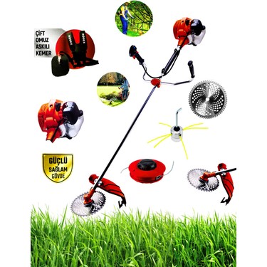 Rodex RDX9635 Benzinli Yan Tırpan Çim Ot Biçme Kesme Fiyatı