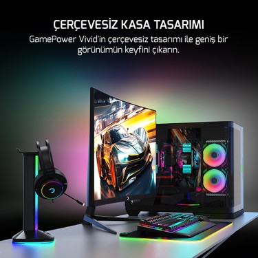 GamePower Vivid T40 24'' Curved RGB 180Hz 0.5ms FHD Va Panel Fiyatı