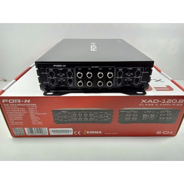For-X Amfi – 8 Kanal For-X XAD-120.8 Ses ve Bass Anfisi - 8 Fiyatı