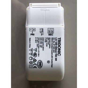 LCBI 10W 350MA PHASE-CUT/1-10V LP TRIDONIC - Alimentador: de impulsos LED; 10W