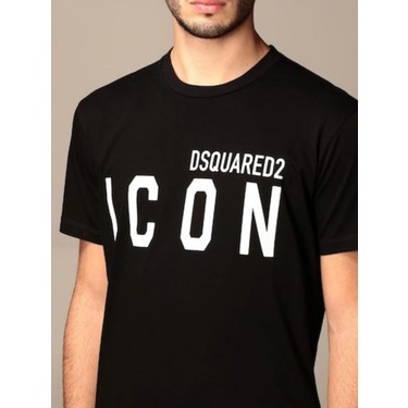 DSQUARED2 ICON Tシャツ ブラック Sサイズ Dsquared2 Icon Print T-Shirt Fiyatı - Taksit Seçenekleri