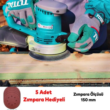 Total Eksantirik Zımpara Makinası 220 Volt Kablolu 450 W Fiyatı