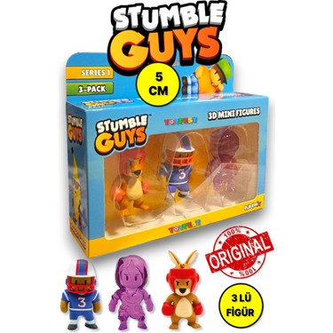 Toyfest Stumble Guys Seri 1 - 3D Mini 3 Lü Figür Seti - 3 Fiyatı
