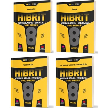 Hız Yayınları LGS 2025 8. Sınıf Metematik - Türkçe - Fen - Kitabı