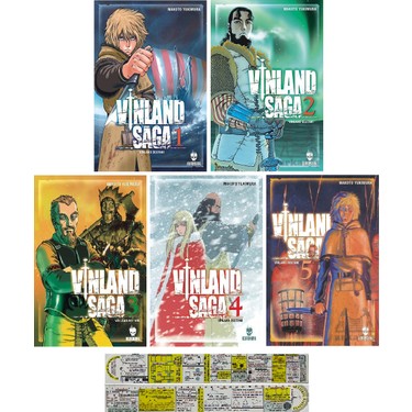 Vinland Saga 1-2-3-4-5. Ciltler Manga Seti - Makoto Yukimura Kitabı