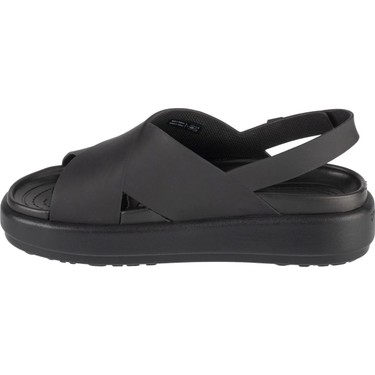Crocs Brooklyn Luxe Cross Strap Kadın Siyah Terlik - 209407 Fiyatı