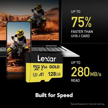 Lexar 128GB Professional Gold V60 280MB Uhs-Iı Micro Sd Fiyatı