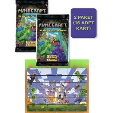 Toyfest Panini Minecraft Create Explore Survive Trading Card Fiyatı