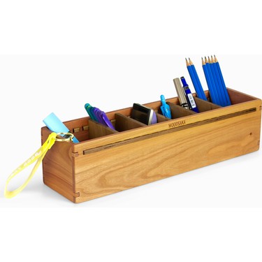 Woodsaka Trey V1 - Ayarlanabilir Çoklu Bölümlü Kalem Kutusu Fiyatı