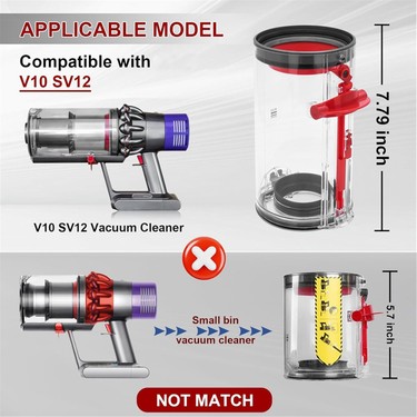Smooth Dyson V10 SV12 Elektrikli Süpürge Kutusu Için Toz Fiyatı