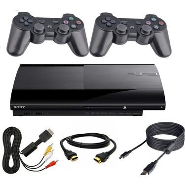 SONY Ps3 Süper Slim Kasa 500 GB 200 Oyunlu 2 Kollu Gta 5-Pes Fiyatı