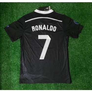 Camiseta Real Madrid 2014-2015 Negra dorsal ronaldo