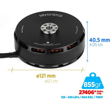 T-Motor MN1015 70KV Brushless Fırçasız Brushless Fiyatı