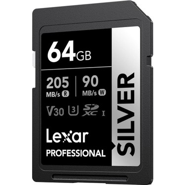 Lexar 64GB Silver Plus Sd Uhsı V30 U3 205MB/S Hafıza Kartı Fiyatı