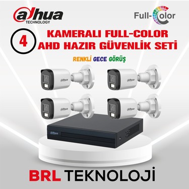 Dahua 4 Kameralı 30 Metre Renkli Gece Görüşlü Full Hd Fiyatı