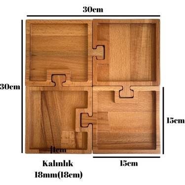 GOLDENWOODEN Golden Wooden Doğal Ahşap Puzzle Sunum Fiyatı