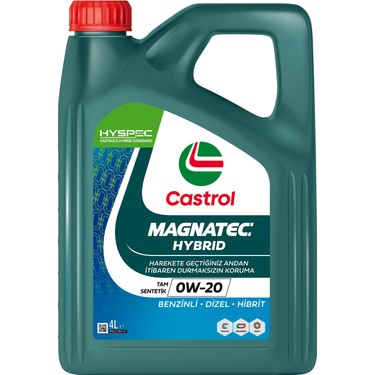 Castrol Magnatec Hybrıd 0W-20 4 Litre Motor Yağı API SN/CF Fiyatı