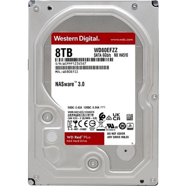 Wd 8tb Red Plus Nas 3.5 5640RPM Sata3 -WD80EFZZ Fiyatı