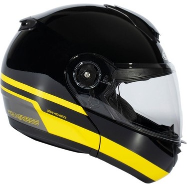 Zeus ZS-3050 Be6 Black Yellow Çene Açılır Kask Fiyatı