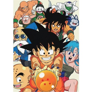 Jeronkarji Dragon Ball Z Karakteri Goku Tablo Ahşap Poster Fiyatı