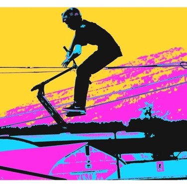 Backsideworks GOREPLANTSEOUL ポスター Jeronkarji Serbest Düşme - Dublör Scooter Binicisi Tablo Fiyatı