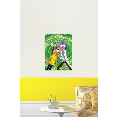 Jeronkarji Trippy Rick ve Morty Tablo Ahşap Poster Dekoratif Fiyatı