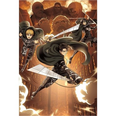 Jeronkarji Aot Anime Görsel Afişi Titan'a Saldırı Sezon 4 Fiyatı