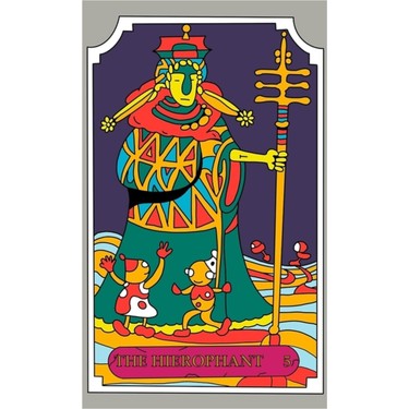 Jeronkarji Hierophant Jojo Tarot Kartı - Hd Tablo Ahşap Fiyatı