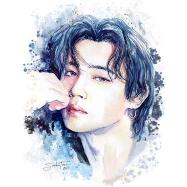 Jeronkarji Jimin | Bts 7 Kader Tablo Ahşap Poster Dekoratif Fiyatı