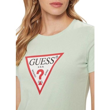 Guess Kadın Original Üçgen Logolu Yeşil