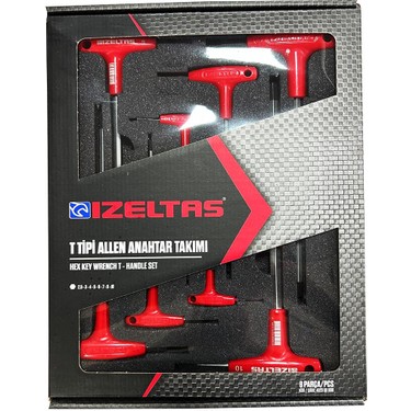 İzeltaş Izeltaş 8 Parça T Tipi Allen Anahtar Takımı 2.5-10 Fiyatı