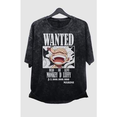 Fuddy Moda Unisex One Piece Monkey D. Luffy Eskitme Tişört, Fiyatı