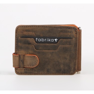 Fabrika Kahve Erkek 11X8X1 cm Deri Kartlık Frk 329 Fiyatı