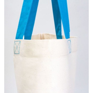 Bk Gift I Love Bodrum Turkuaz Renkli Kulp Gabardin Bez Çanta Fiyatı
