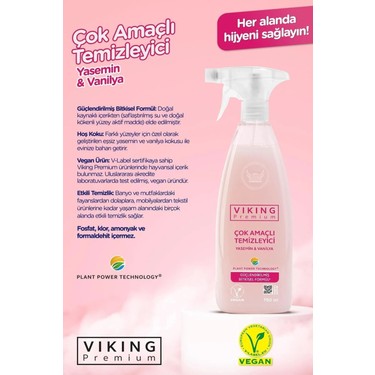 Viking Premium Çok Amaçlı Temizleyici Yasemin Vanilya 750 ml Fiyatı