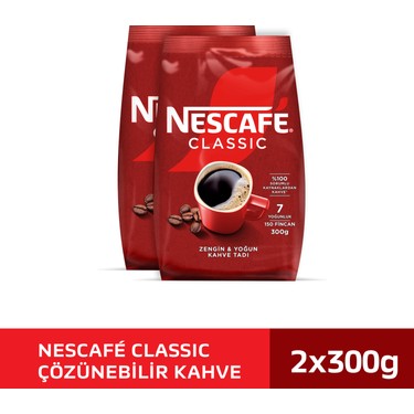 Nescafe Classic 2 x 300 gr Fiyatı - Taksit Seçenekleri