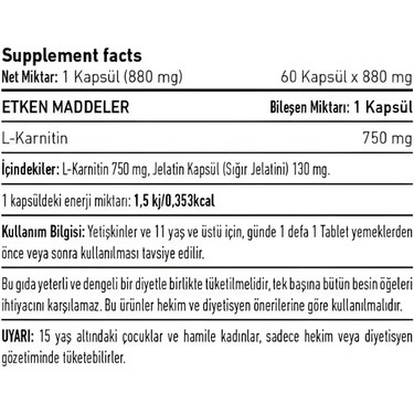 l carnitine iindekiler L-Carnitine Carnipure | Santeway reduce muscle fatigue Vitagenom L-Carntne 750 Mg 60