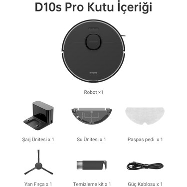 Dreame D10s Pro, Robot Elektrikli Süpürge, Action AI, LDS Fiyatı
